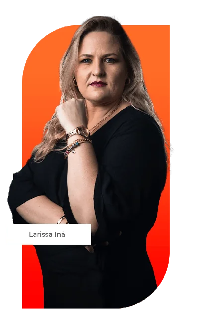 Larissa Iná, na galeria de clientes da W5